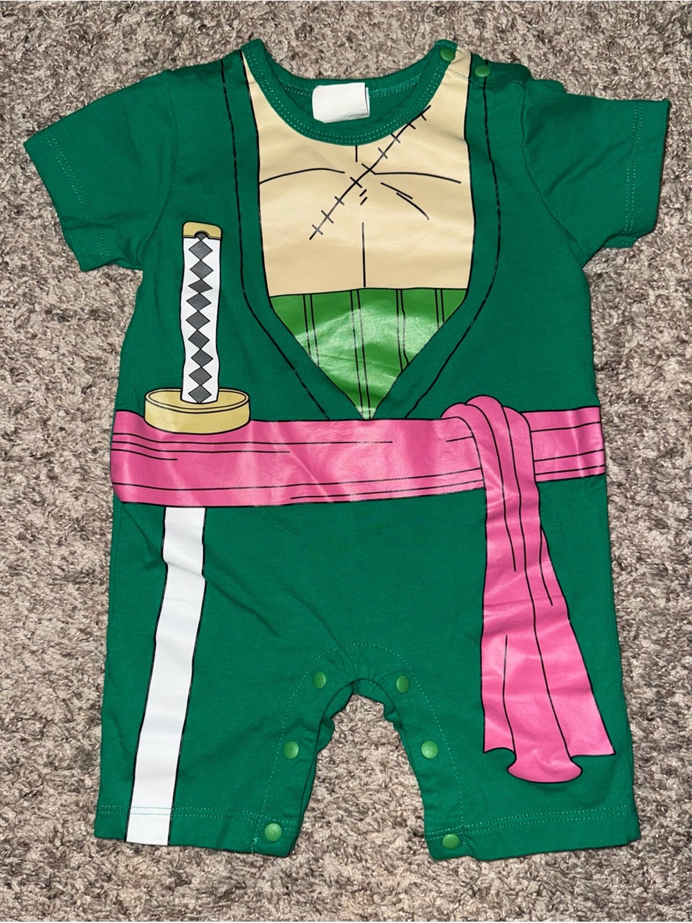One Piece Anime - Zoro Baby Romper